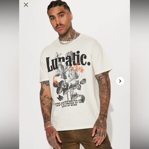 Fashion Nova Mens Lunatic Tshirt